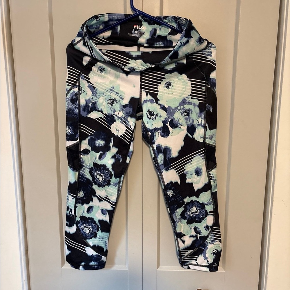 Fila Sport Black and Blue Leggings